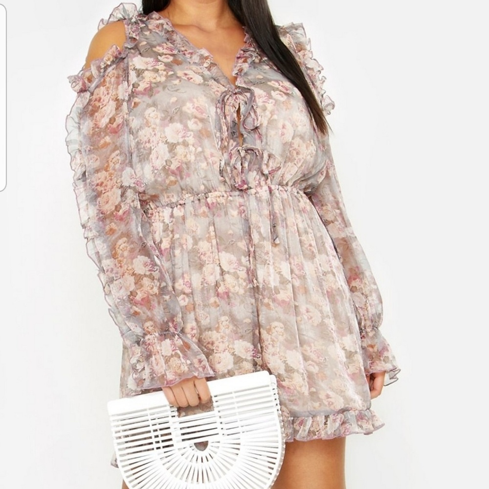 Cold shoulder Romper